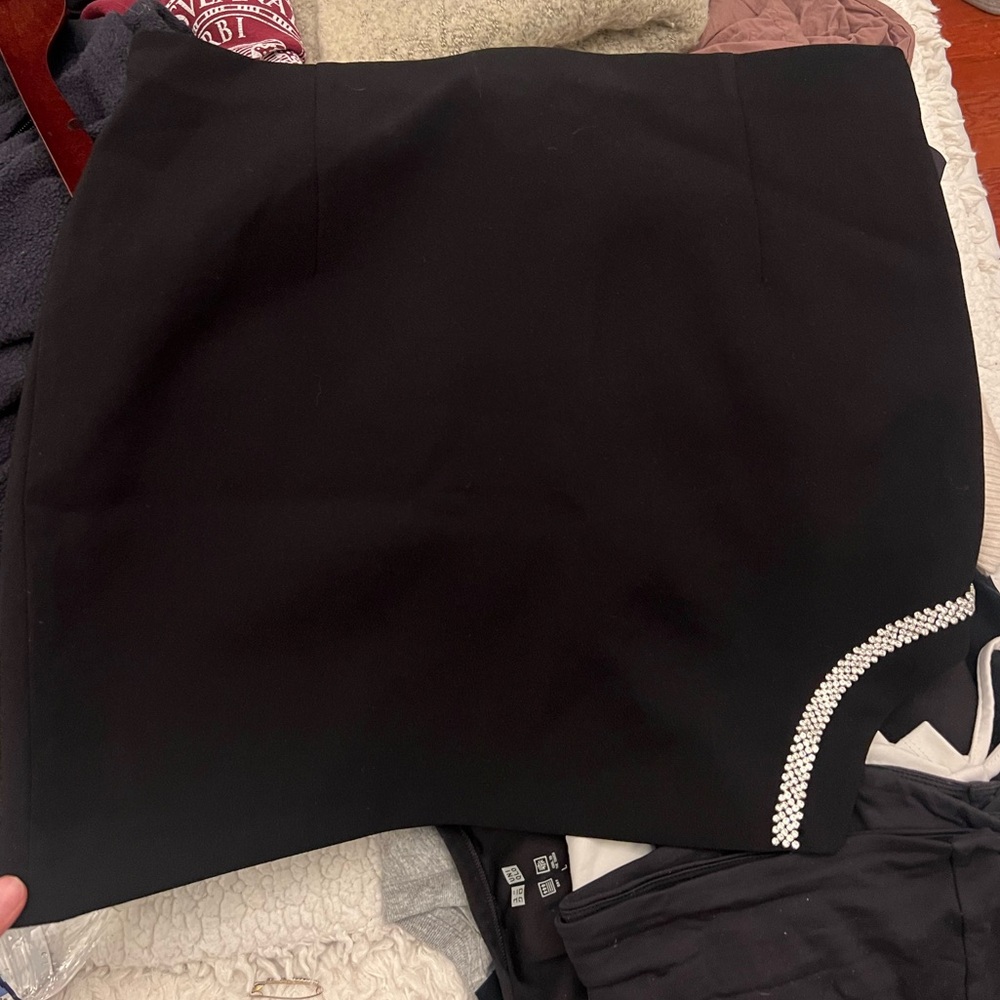 Zara mini skirt with crystals! Trending